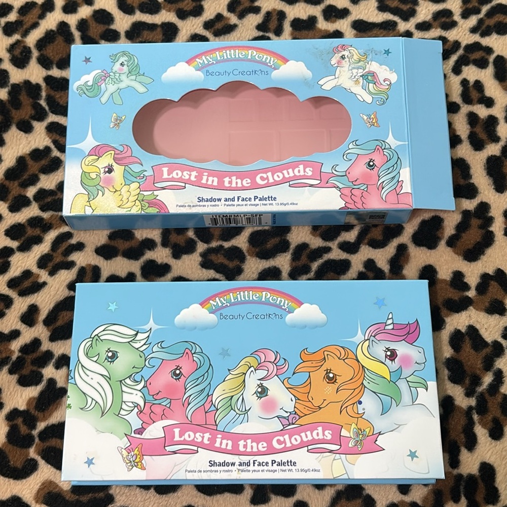 MY LITTLE PONY 🩷 Eyeshadow Face Pallette Makeup 80s Pink Pastel Cloud Beauty - Picture 15 of 15